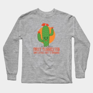 Fully Vaccinated Cautious Cactus Long Sleeve T-Shirt